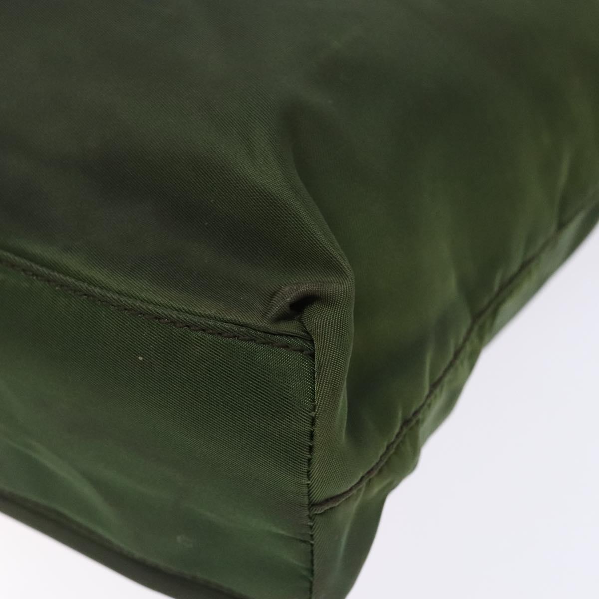 PRADA Shoulder Bag Nylon Green Auth 141528