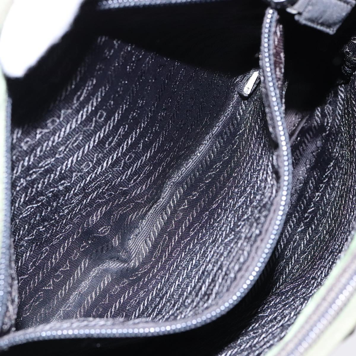 PRADA Shoulder Bag Nylon Green Auth 141528