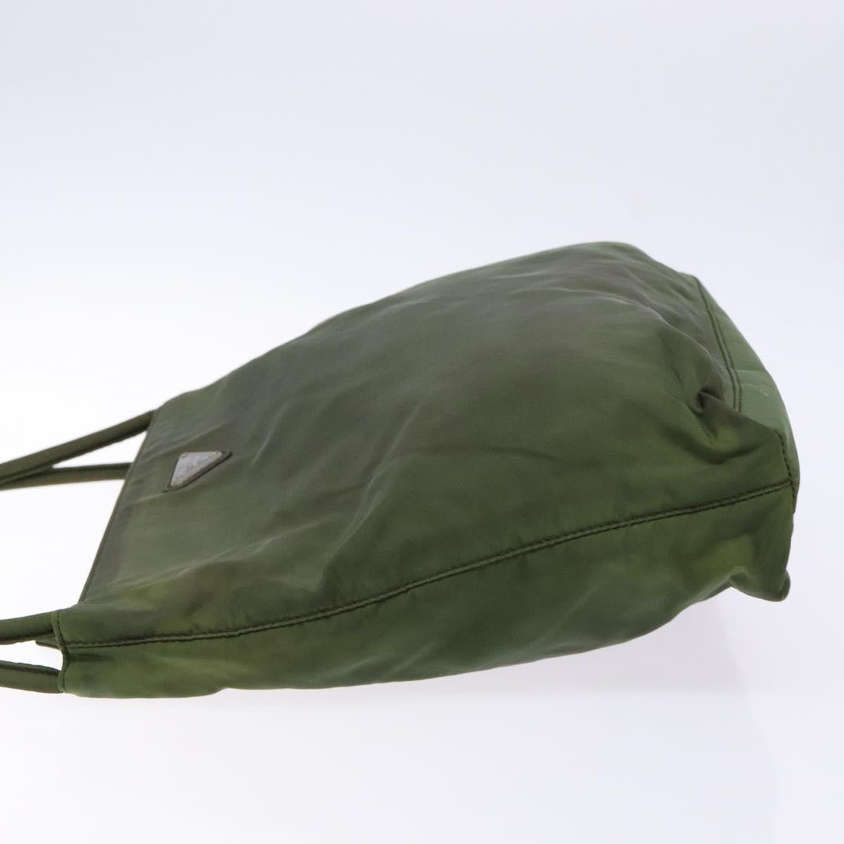 PRADA Shoulder Bag Nylon Green Auth 141528