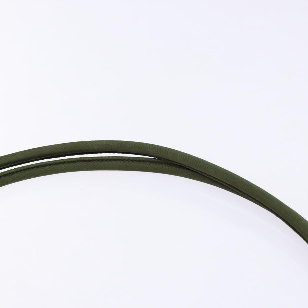 PRADA Shoulder Bag Nylon Green Auth 141528