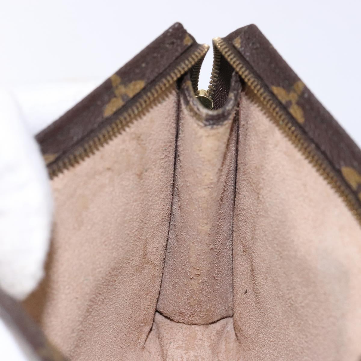 LOUIS VUITTON Monogram Poche Toilette 19 Pouch M47544 LV Auth 141539