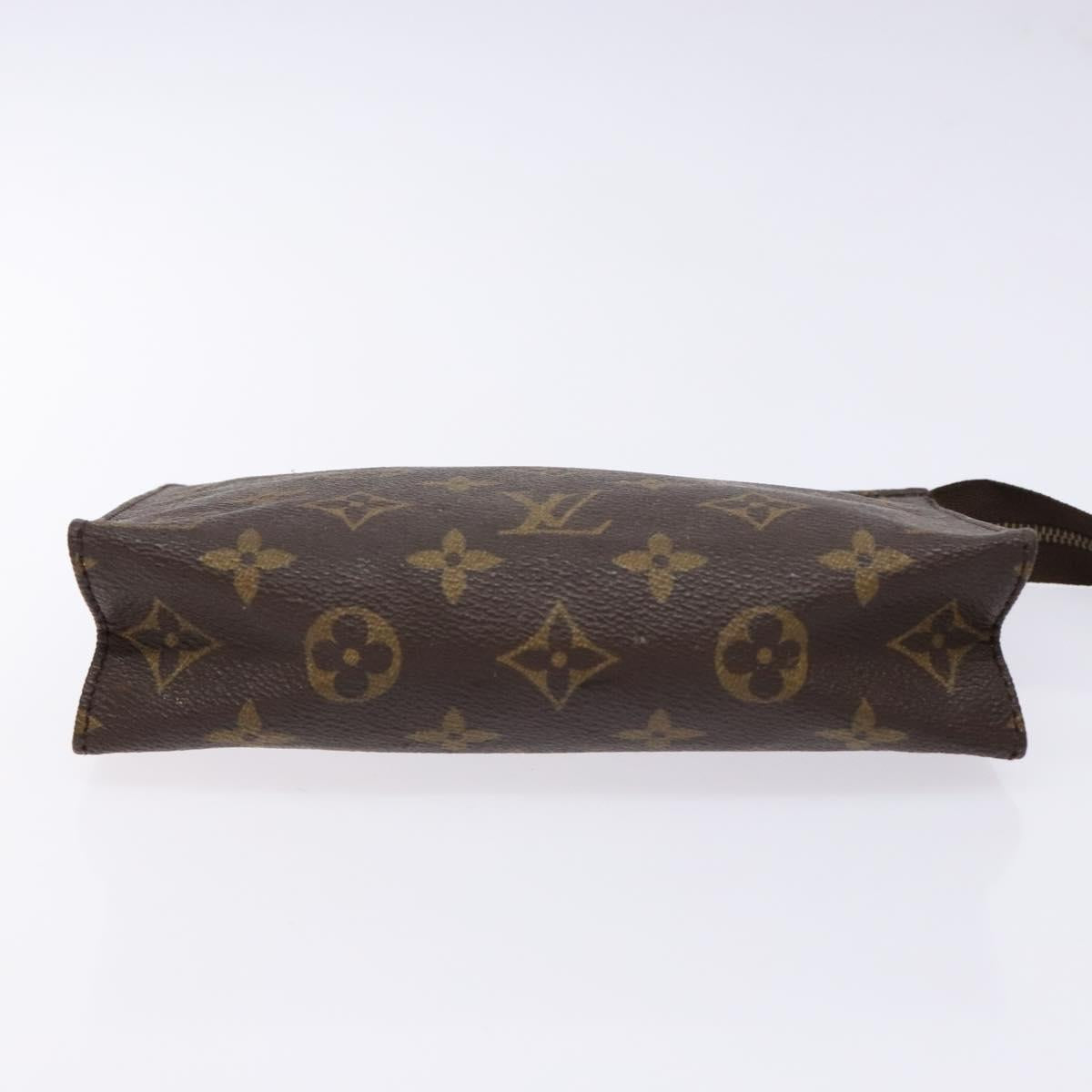LOUIS VUITTON Monogram Poche Toilette 19 Pouch M47544 LV Auth 141539