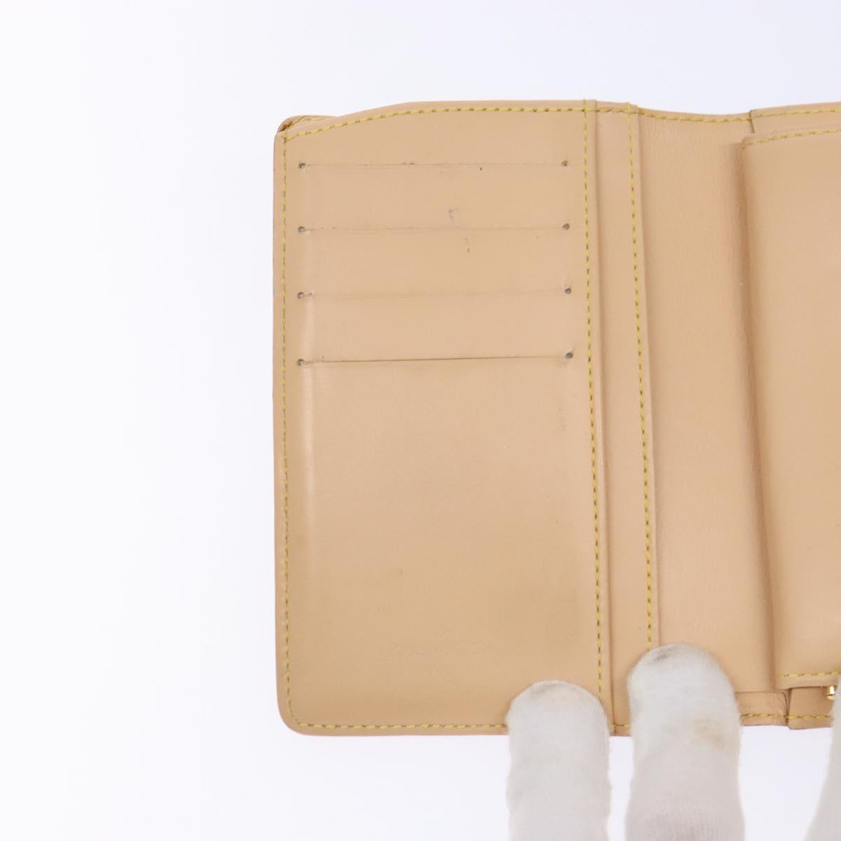 LOUIS VUITTON Multicolor Portefeuille Viennois Wallet White M92987 Auth 141553