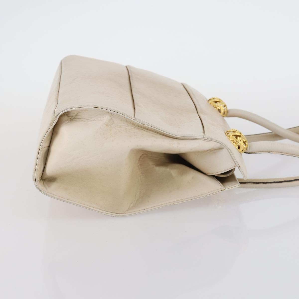 Salvatore Ferragamo Shoulder Bag Leather Nylon 2Set Beige Brown Auth 141558