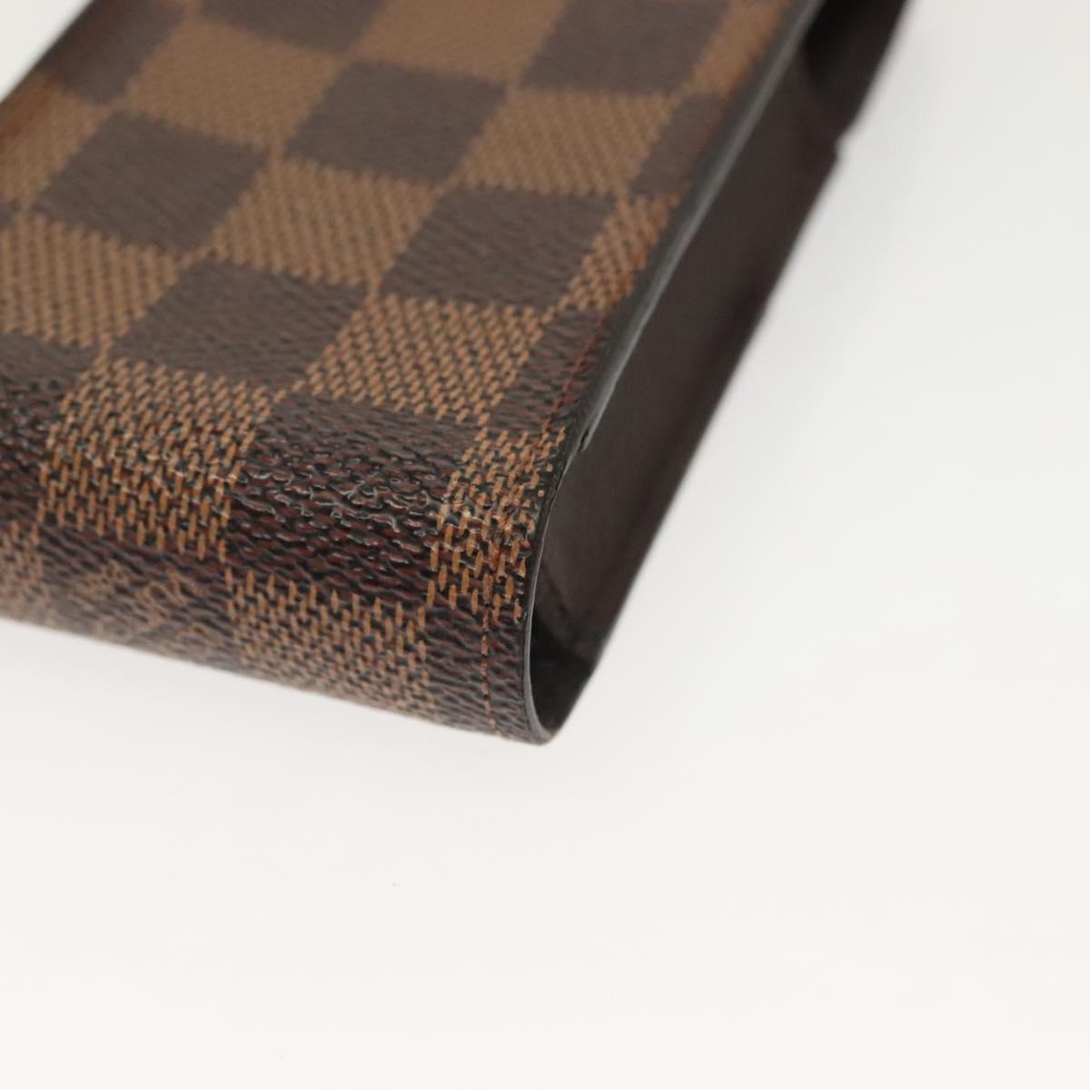 LOUIS VUITTON Damier Ebene Etui Cigarette Case N63024 LV Auth 141585