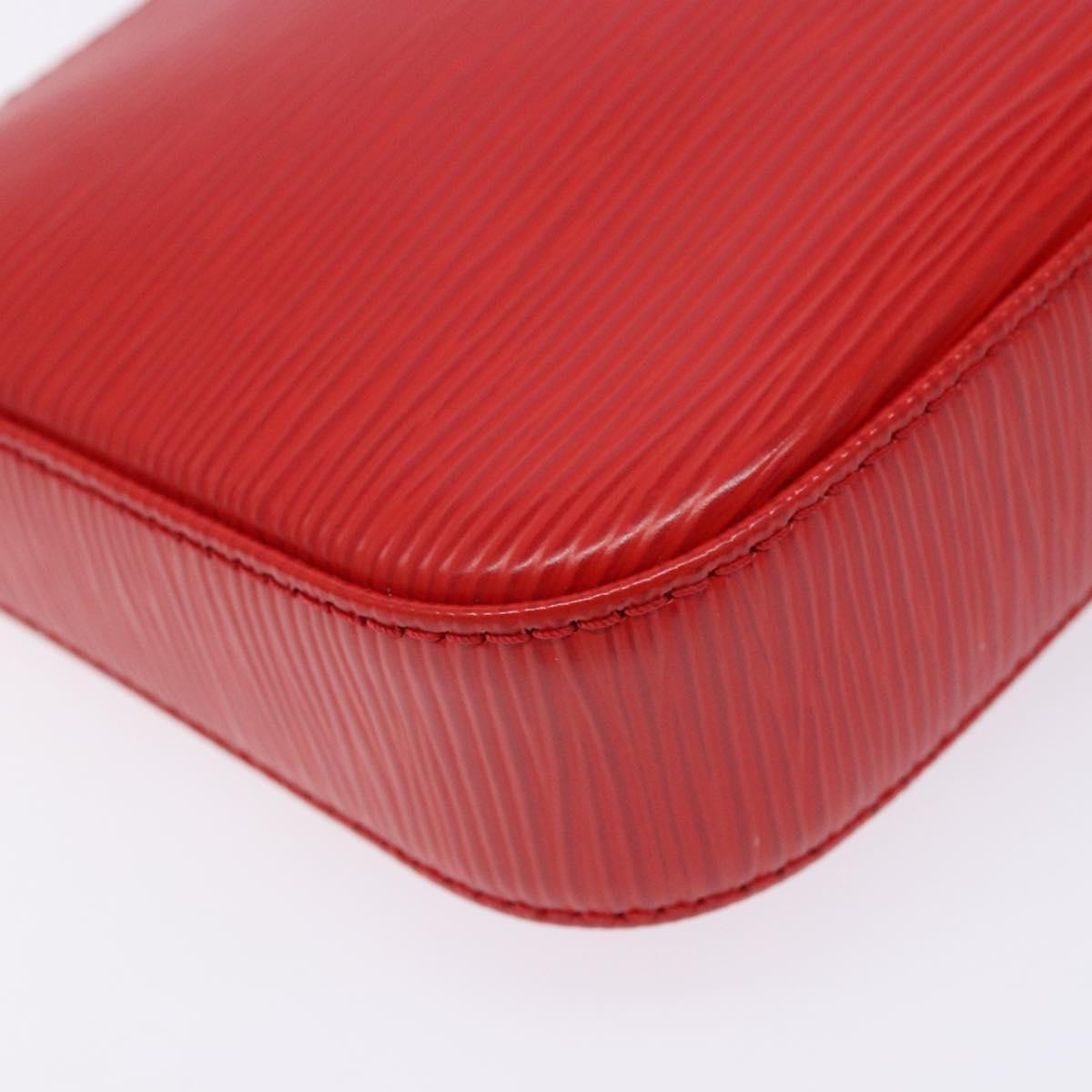 LOUIS VUITTON Epi Pochette Accessoires Pouch Red M52947 LV Auth 141595V