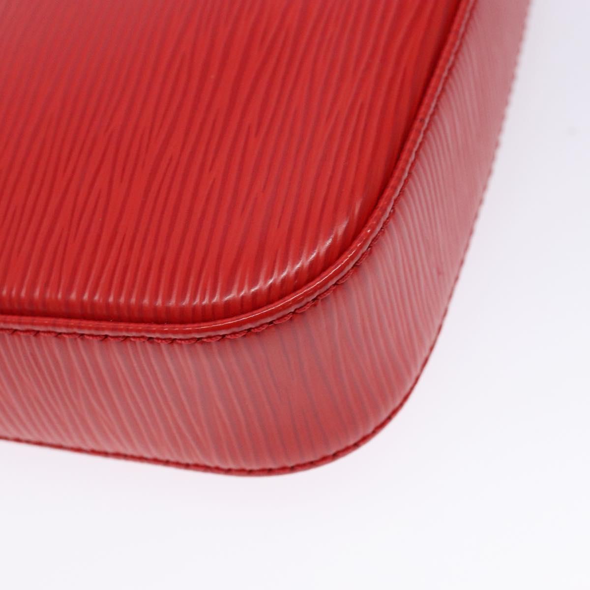 LOUIS VUITTON Epi Pochette Accessoires Pouch Red M52947 LV Auth 141595