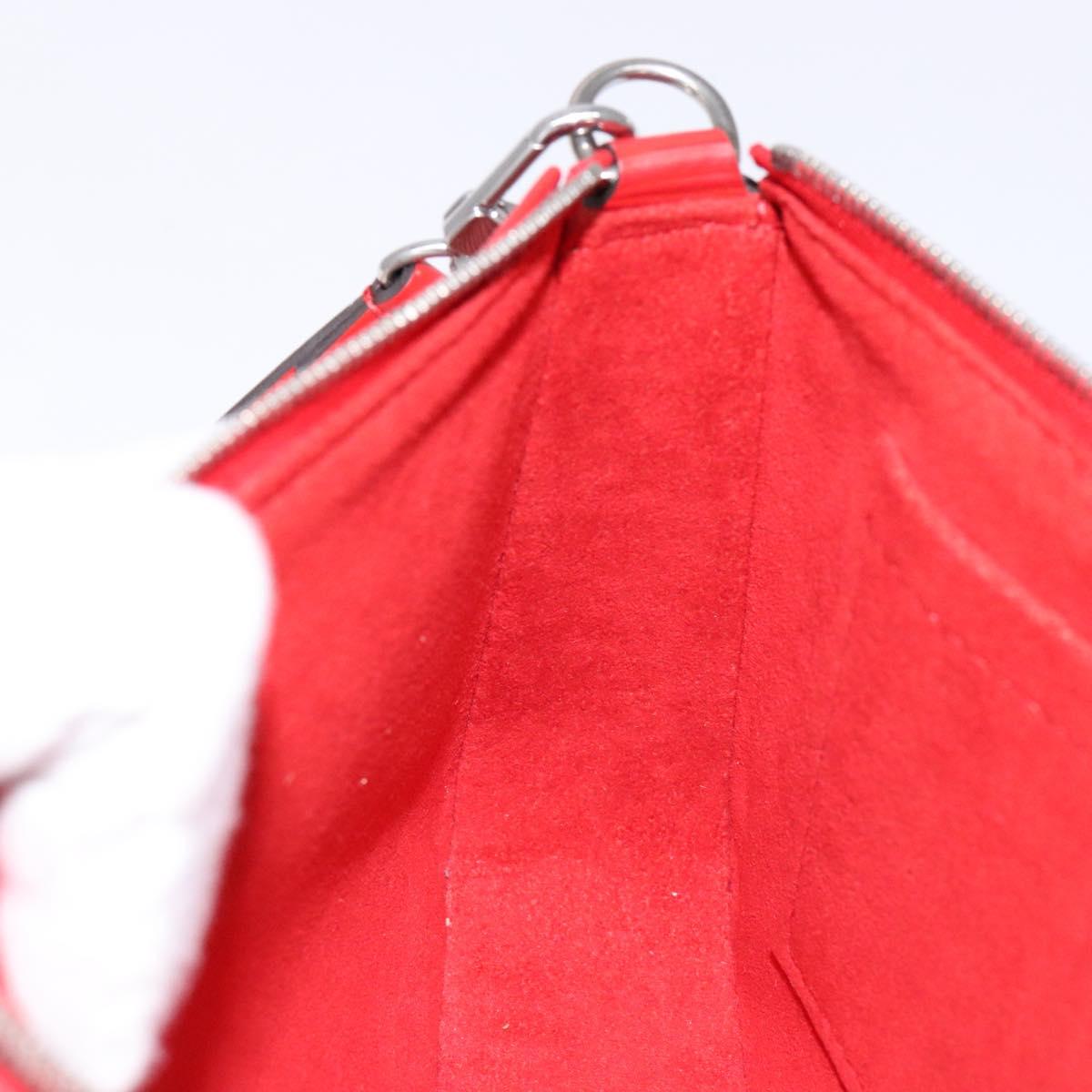LOUIS VUITTON Epi Pochette Accessoires Pouch Red M52947 LV Auth 141595V