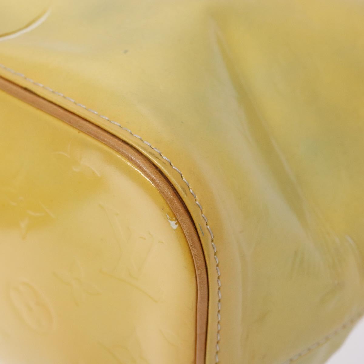 LOUIS VUITTON Monogram Vernis Houston Hand Bag Gris M91053 LV Auth 141607