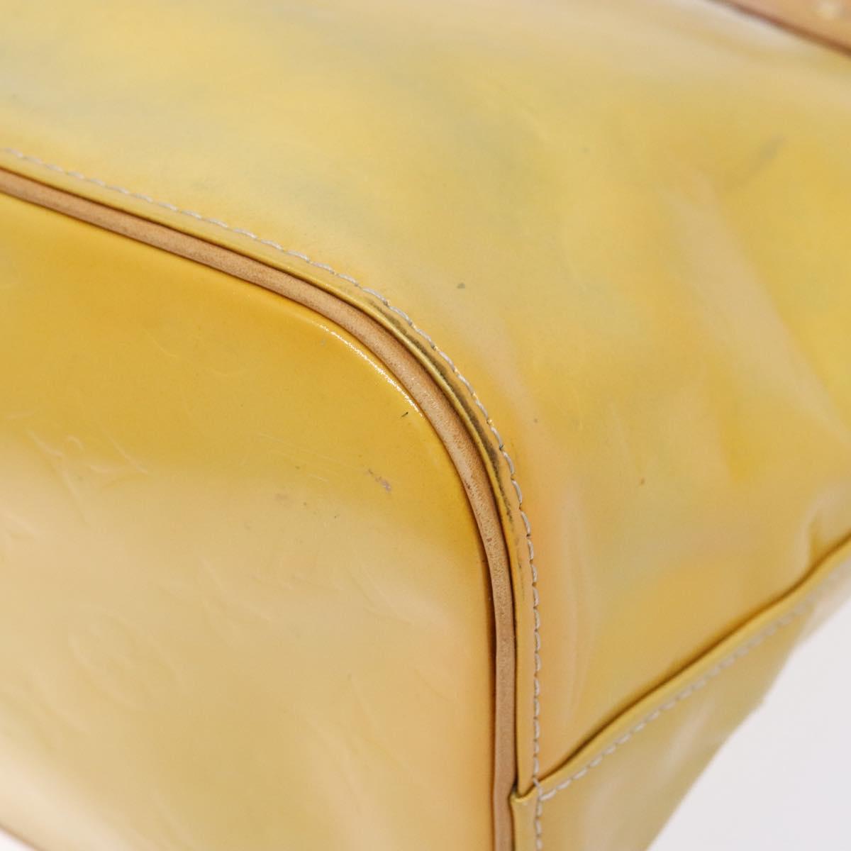 LOUIS VUITTON Monogram Vernis Houston Hand Bag Gris M91053 LV Auth 141607