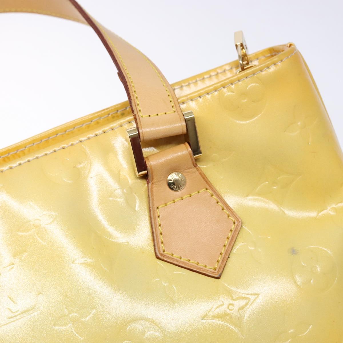 LOUIS VUITTON Monogram Vernis Houston Hand Bag Gris M91053 LV Auth 141607