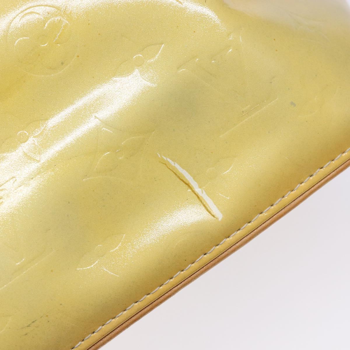 LOUIS VUITTON Monogram Vernis Houston Hand Bag Gris M91053 LV Auth 141607