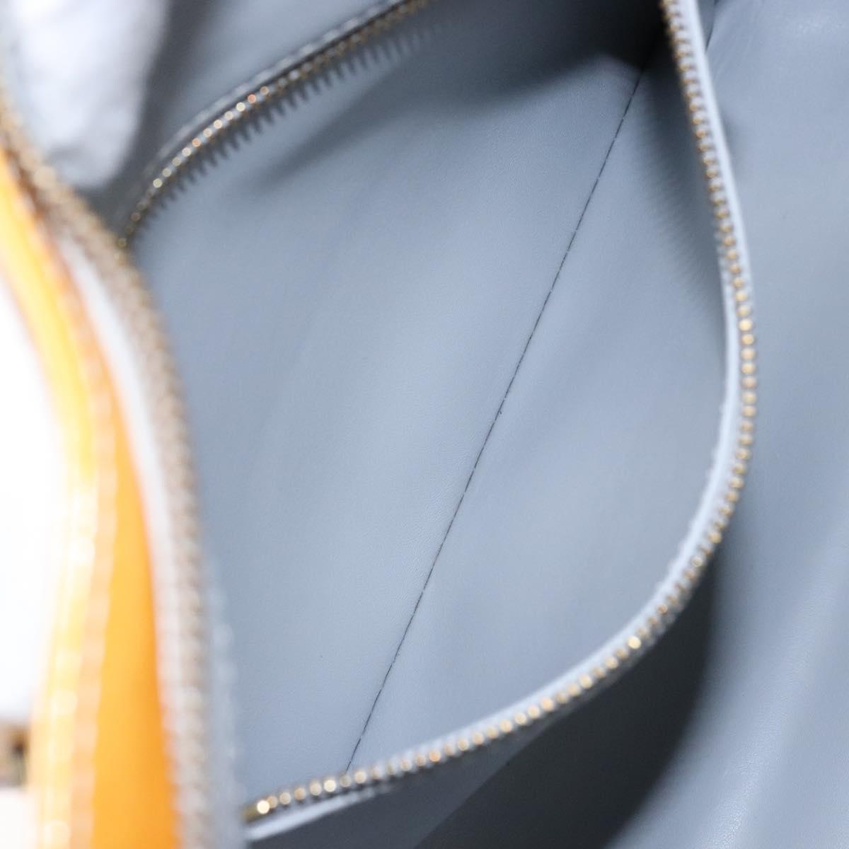 LOUIS VUITTON Monogram Vernis Houston Hand Bag Gris M91053 LV Auth 141607