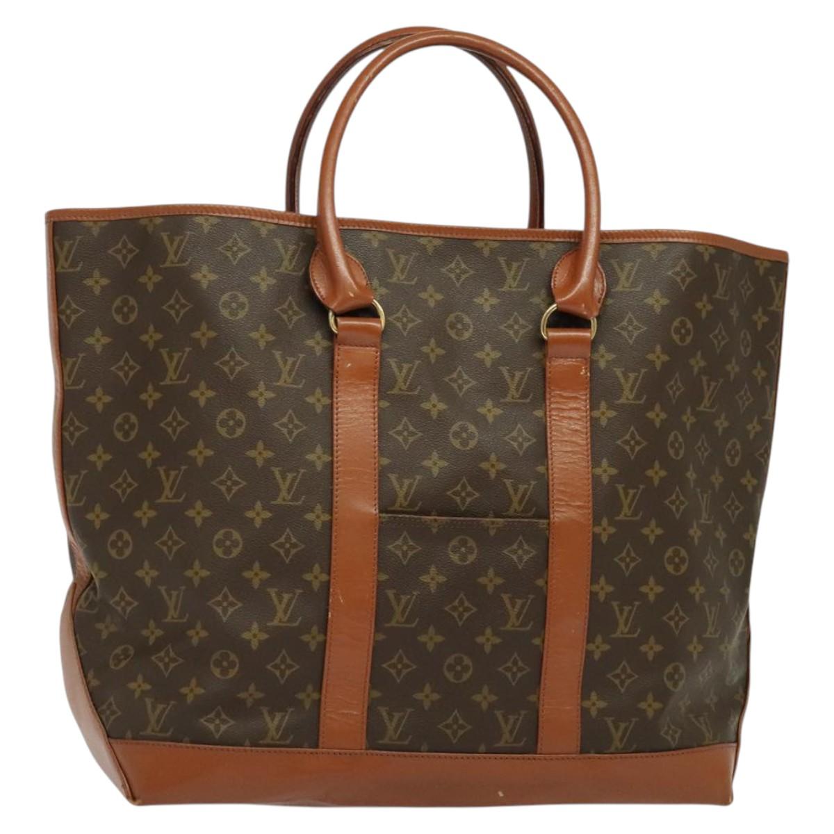LOUIS VUITTON Monogram Sac Weekend GM Tote Bag M42420 LV Auth 141622