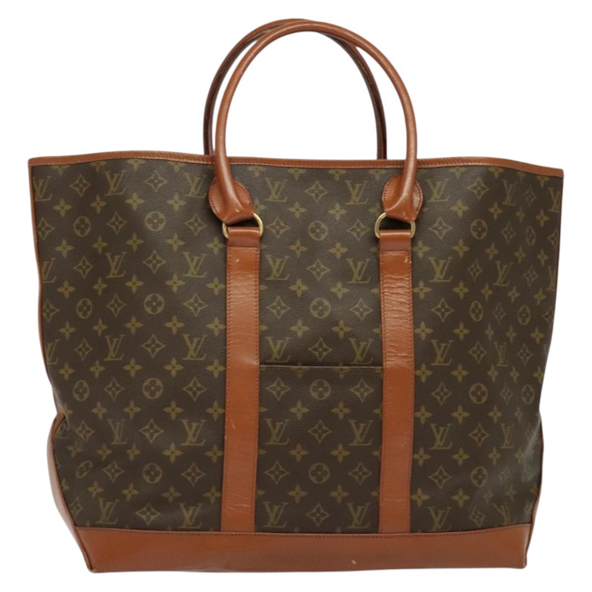 LOUIS VUITTON Monogram Sac Weekend GM Tote Bag M42420 LV Auth 141622