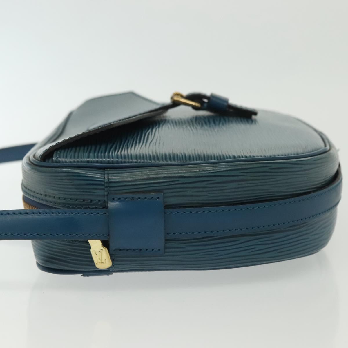 LOUIS VUITTON Epi June Feuille Shoulder Bag Blue M52155 LV Auth 141626