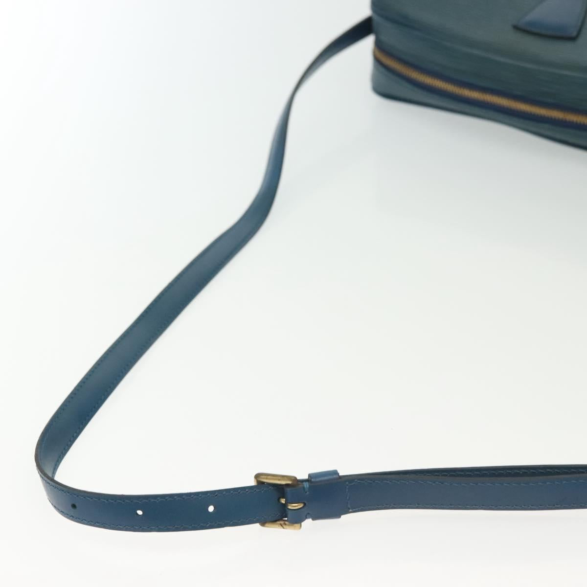 LOUIS VUITTON Epi June Feuille Shoulder Bag Blue M52155 LV Auth 141626