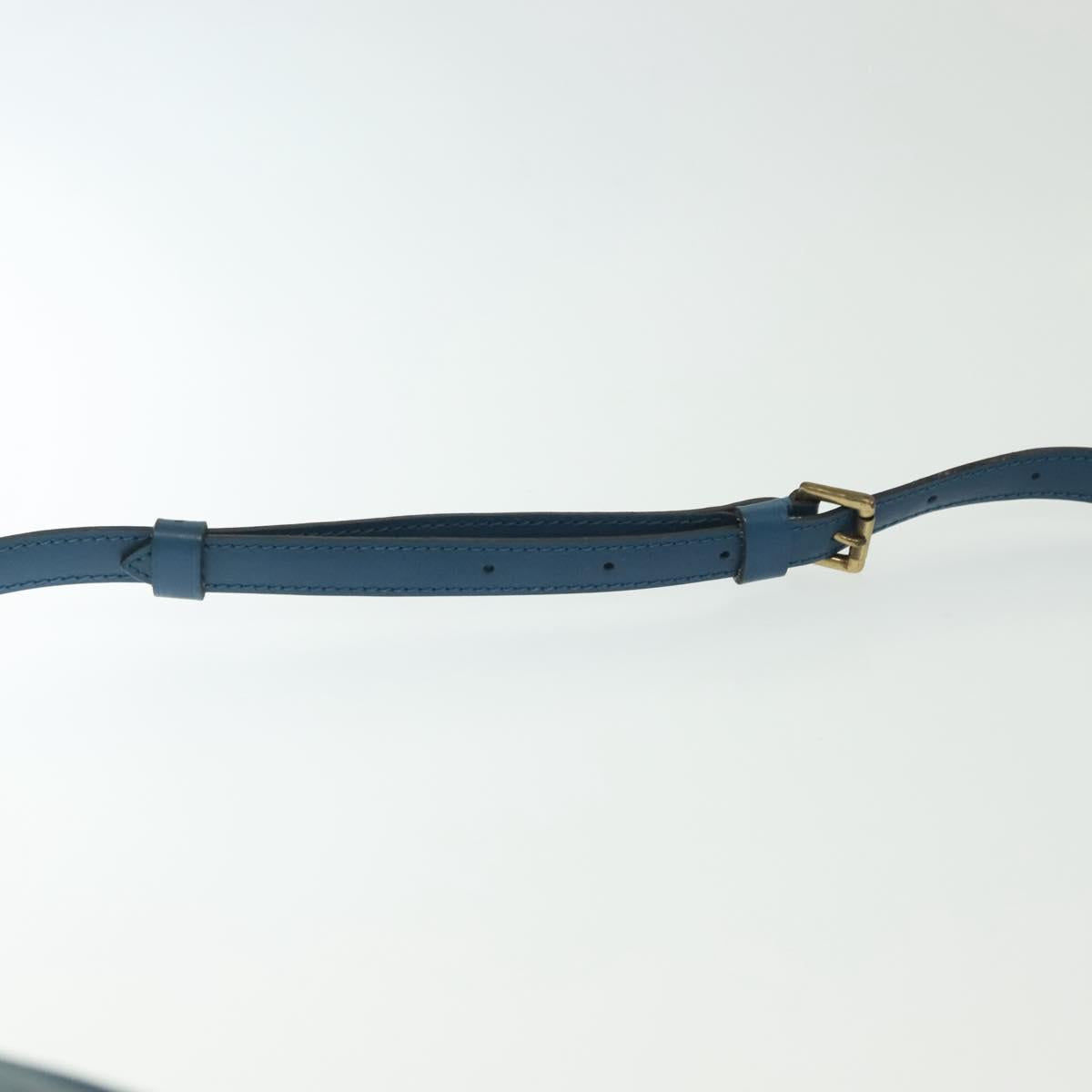 LOUIS VUITTON Epi June Feuille Shoulder Bag Blue M52155 LV Auth 141626