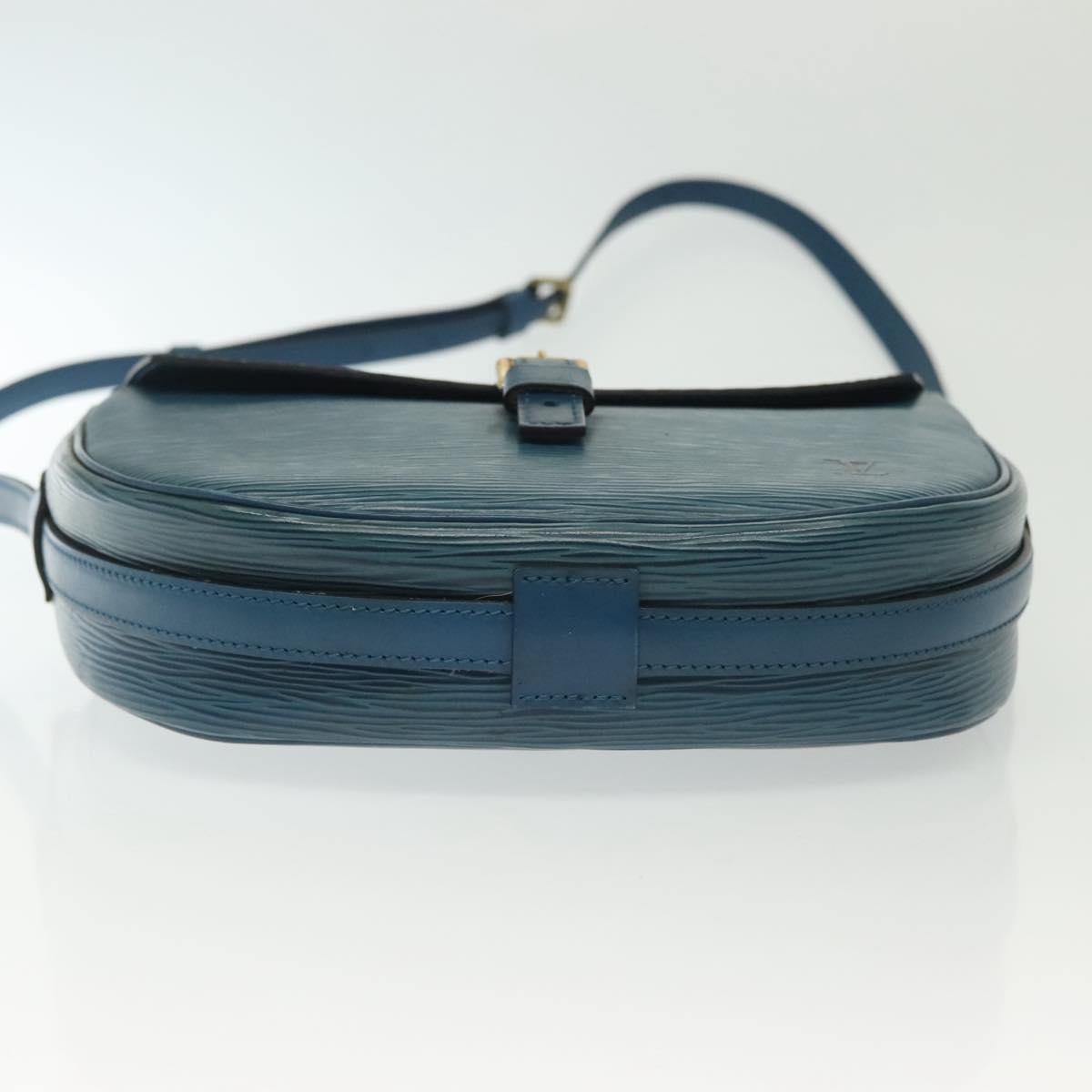 LOUIS VUITTON Epi June Feuille Shoulder Bag Blue M52155 LV Auth 141626