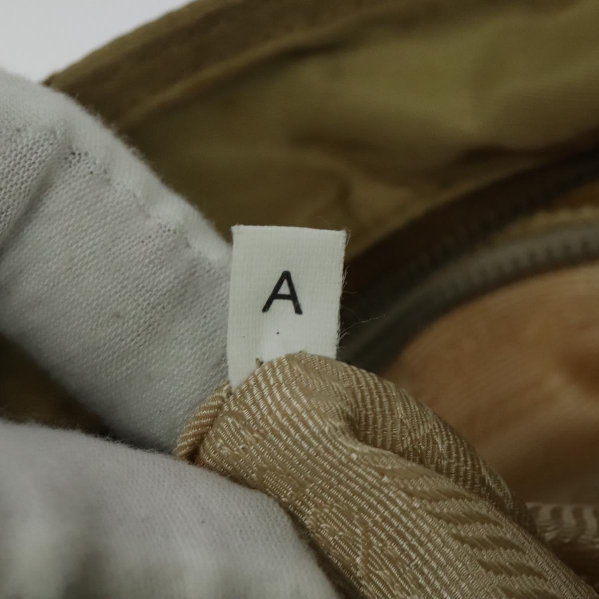 PRADA Shoulder Bag Nylon Beige Auth 141628