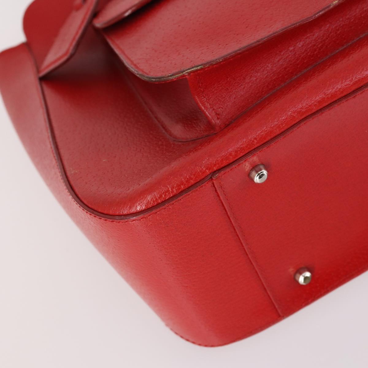 GUCCI Hand Bag Leather 2way Red 000 2058 0307 5 Auth 141632