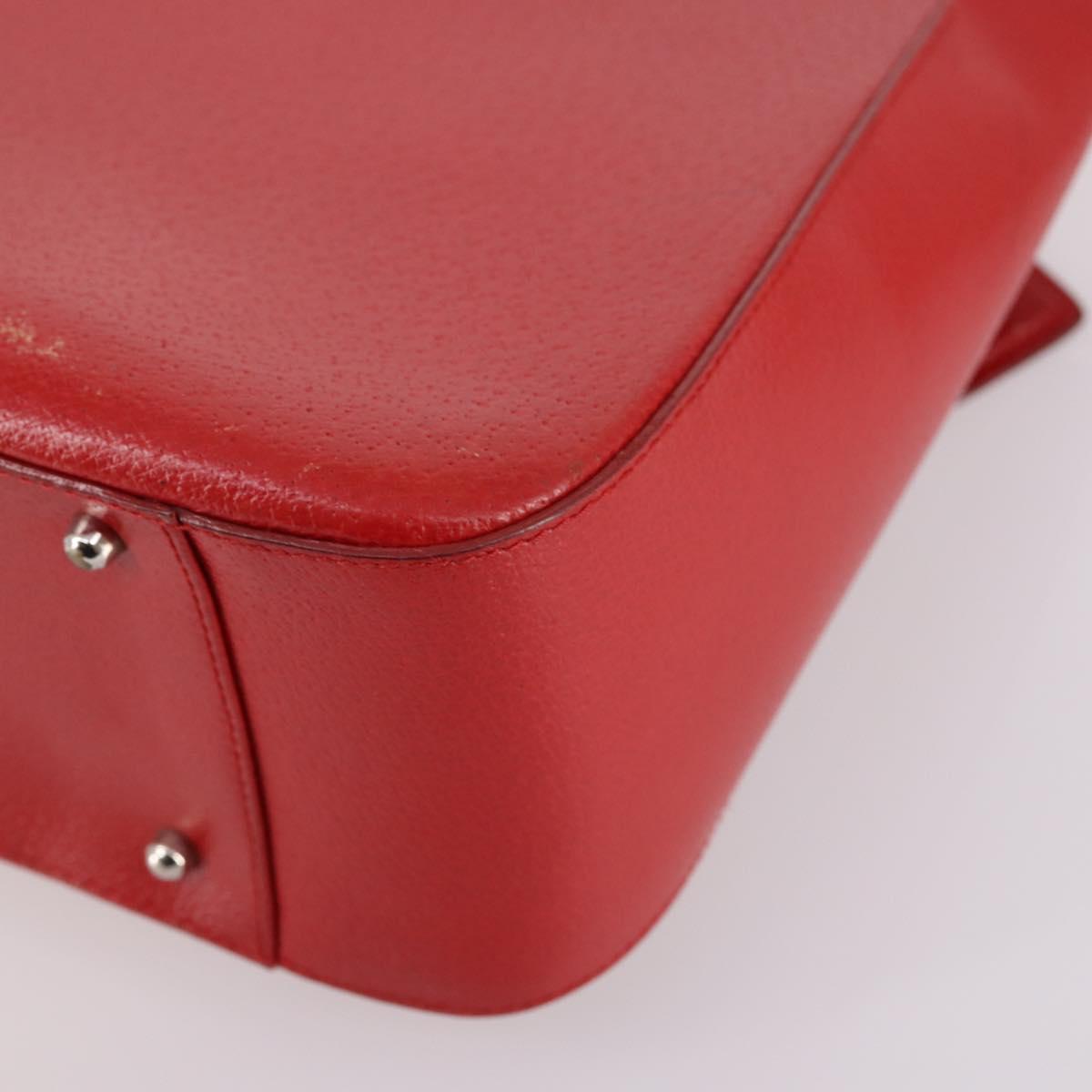 GUCCI Hand Bag Leather 2way Red 000 2058 0307 5 Auth 141632