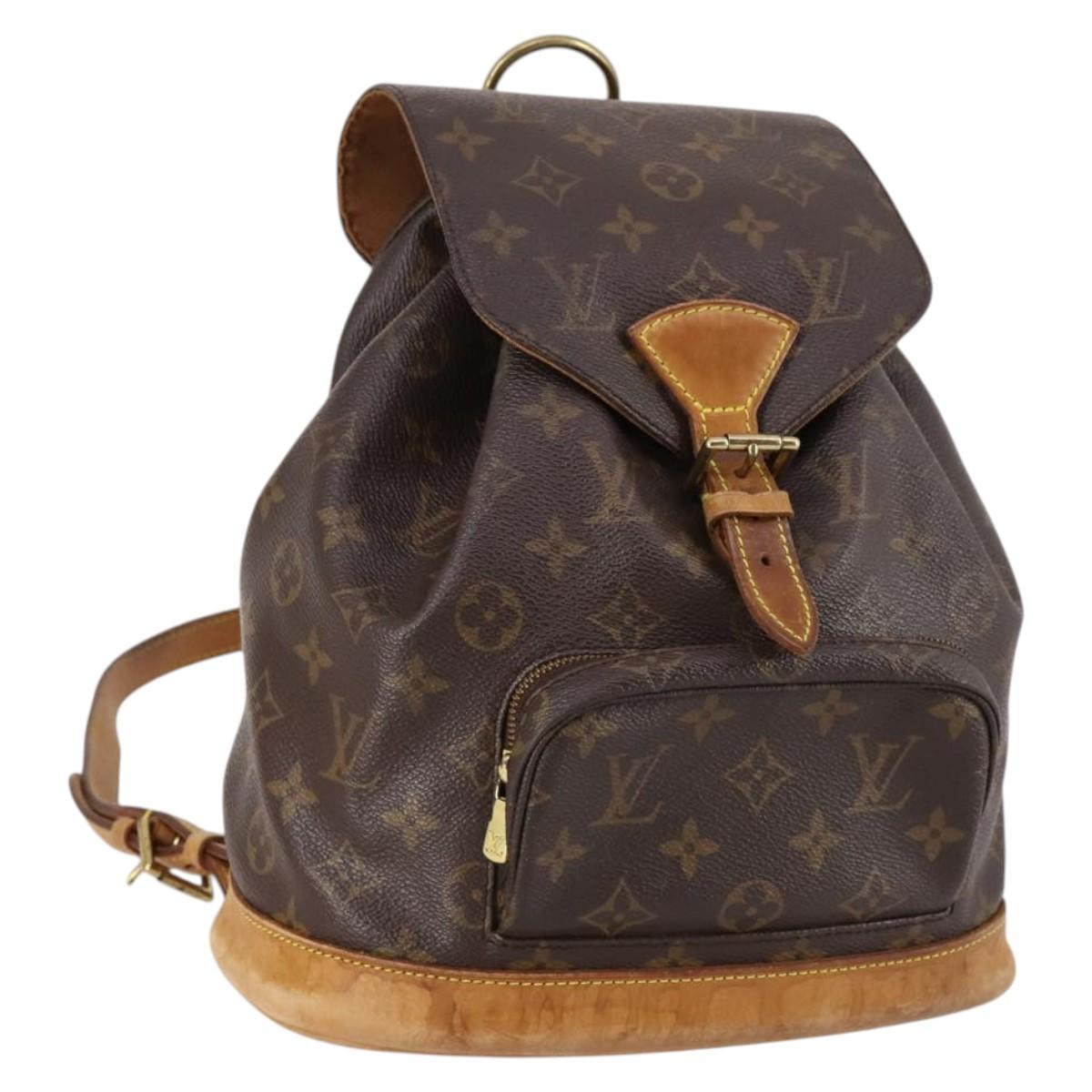 LOUIS VUITTON Monogram Montsouris MM Backpack M51136 LV Auth 141637