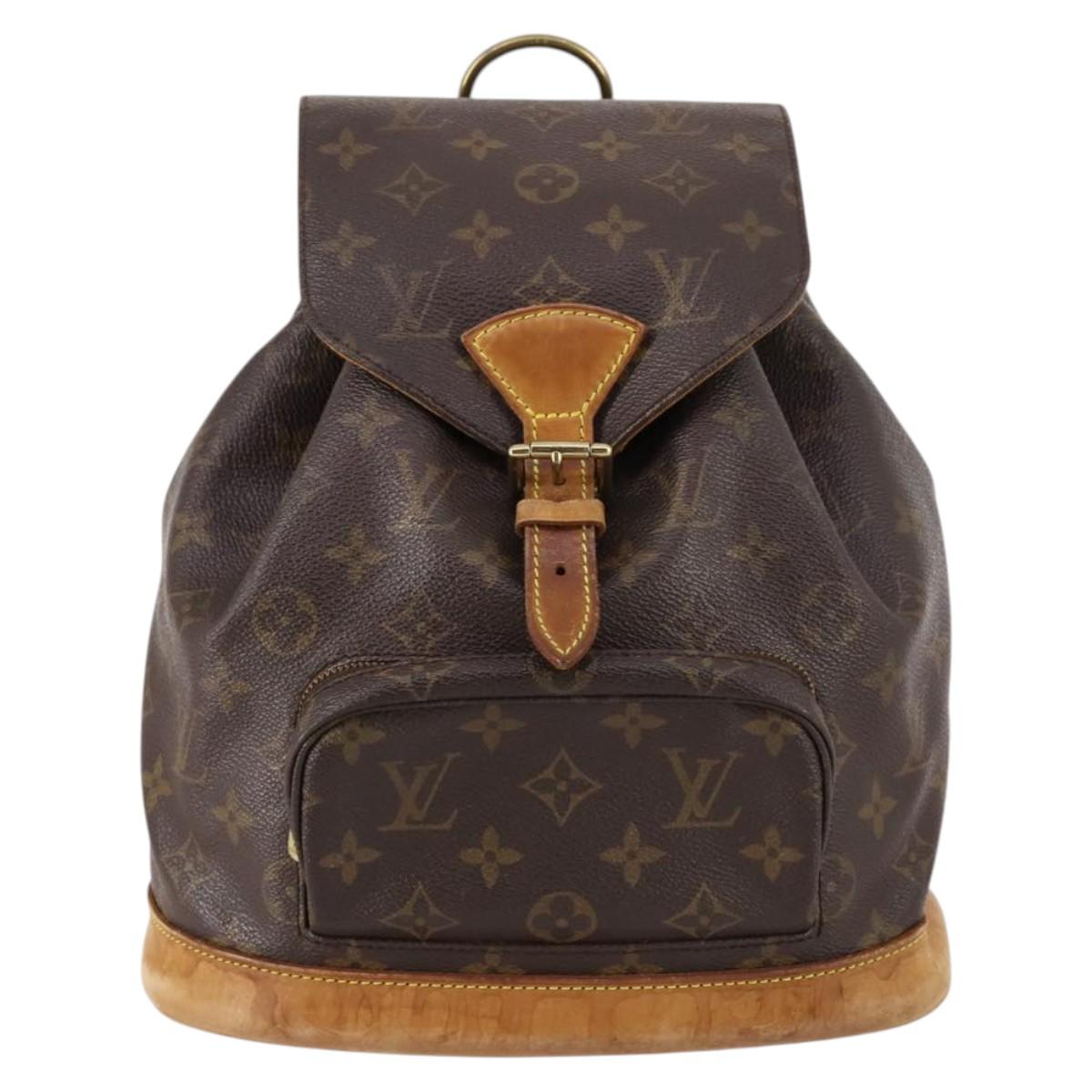LOUIS VUITTON Monogram Montsouris MM Backpack M51136 LV Auth 141637