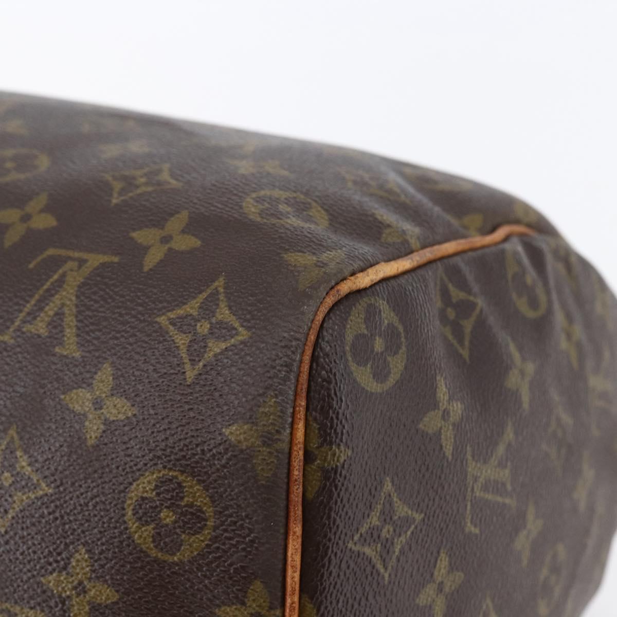 LOUIS VUITTON Monogram Speedy 35 Hand Bag M41524 LV Auth 141644