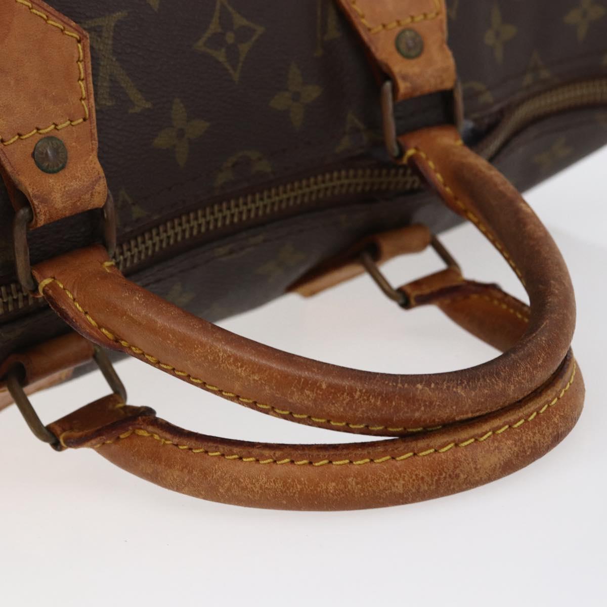 LOUIS VUITTON Monogram Speedy 35 Hand Bag M41524 LV Auth 141644