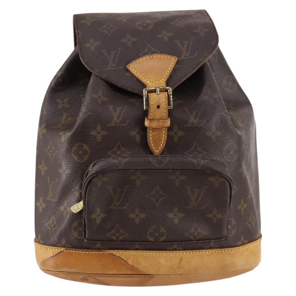 LOUIS VUITTON Monogram Montsouris MM Backpack M51136 LV Auth 141656