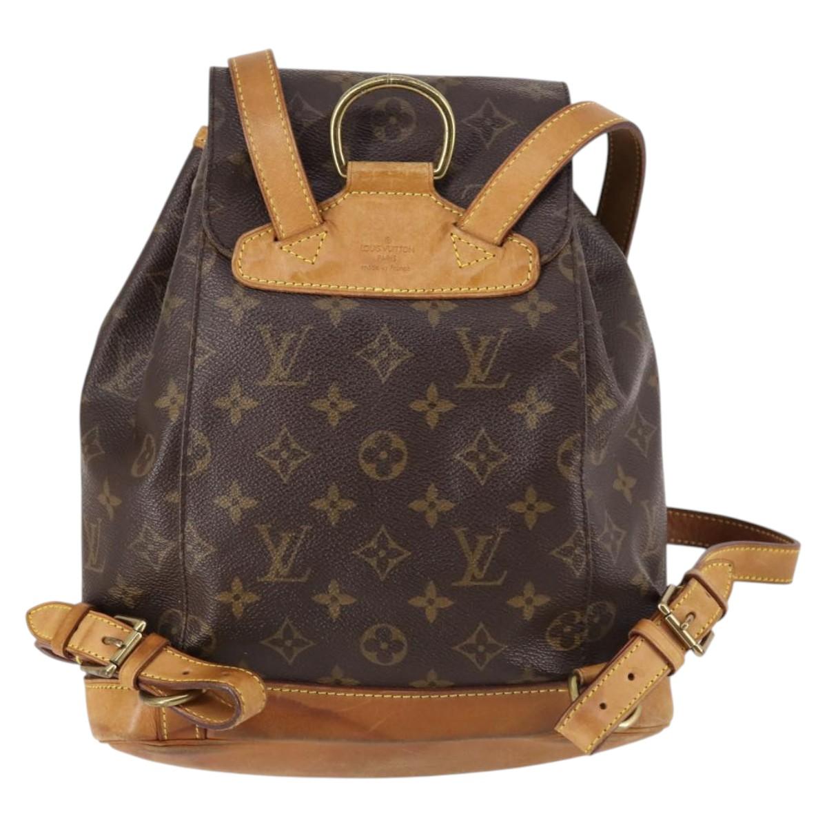 LOUIS VUITTON Monogram Montsouris MM Backpack M51136 LV Auth 141656