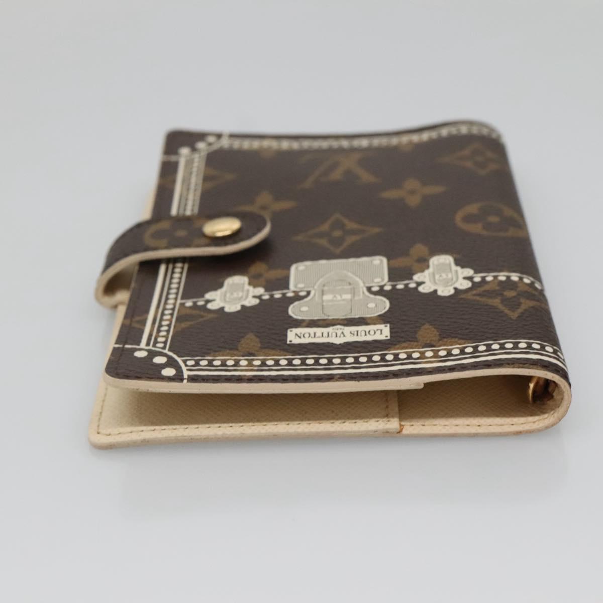 LOUIS VUITTON Monogram Malvoire Agenda PM Day Planner Cover R20965 Auth 141663