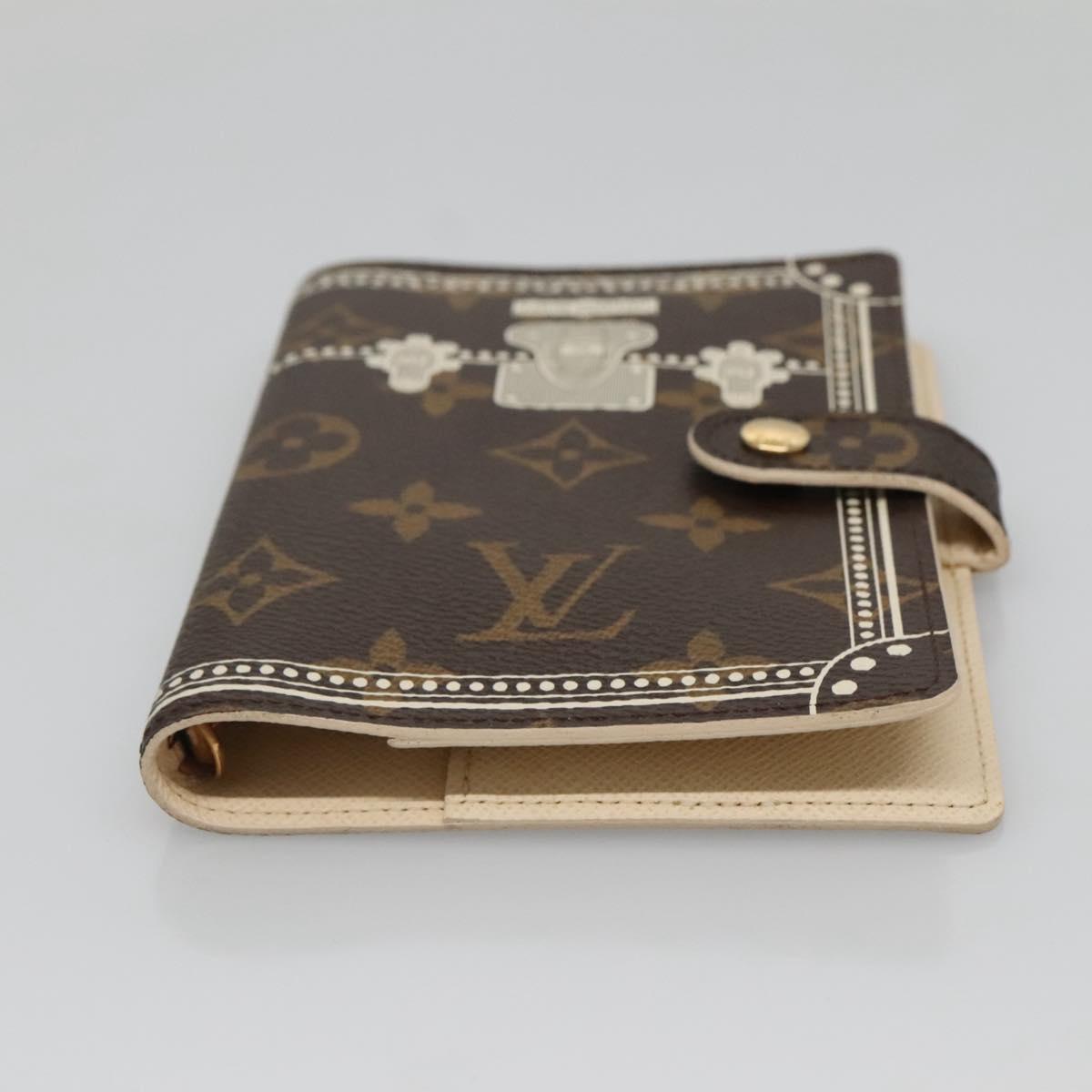 LOUIS VUITTON Monogram Malvoire Agenda PM Day Planner Cover R20965 Auth 141663