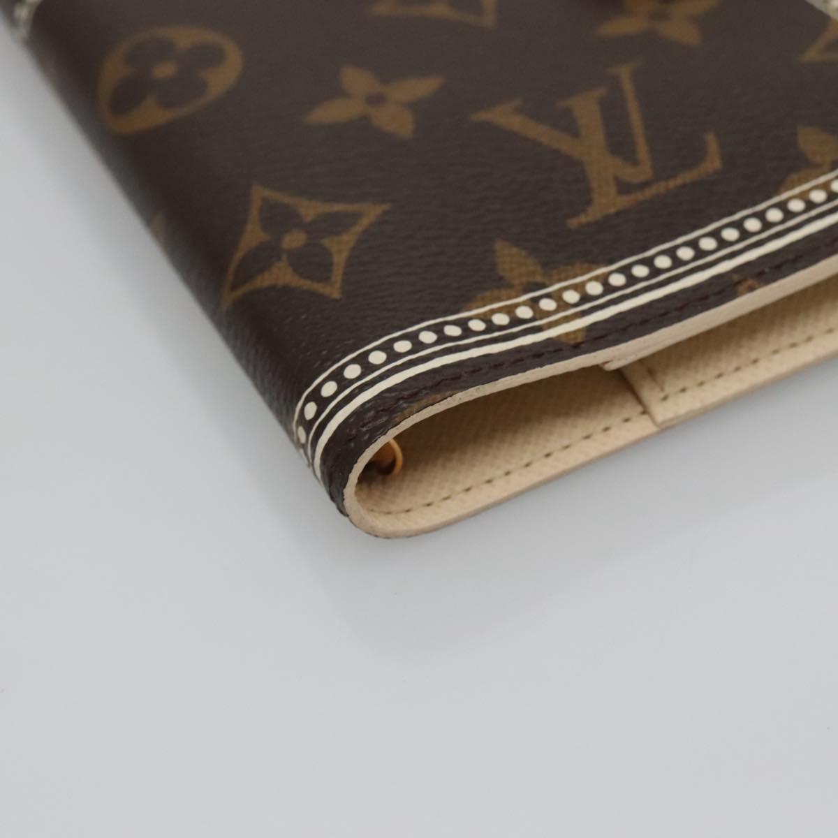 LOUIS VUITTON Monogram Malvoire Agenda PM Day Planner Cover R20965 Auth 141663