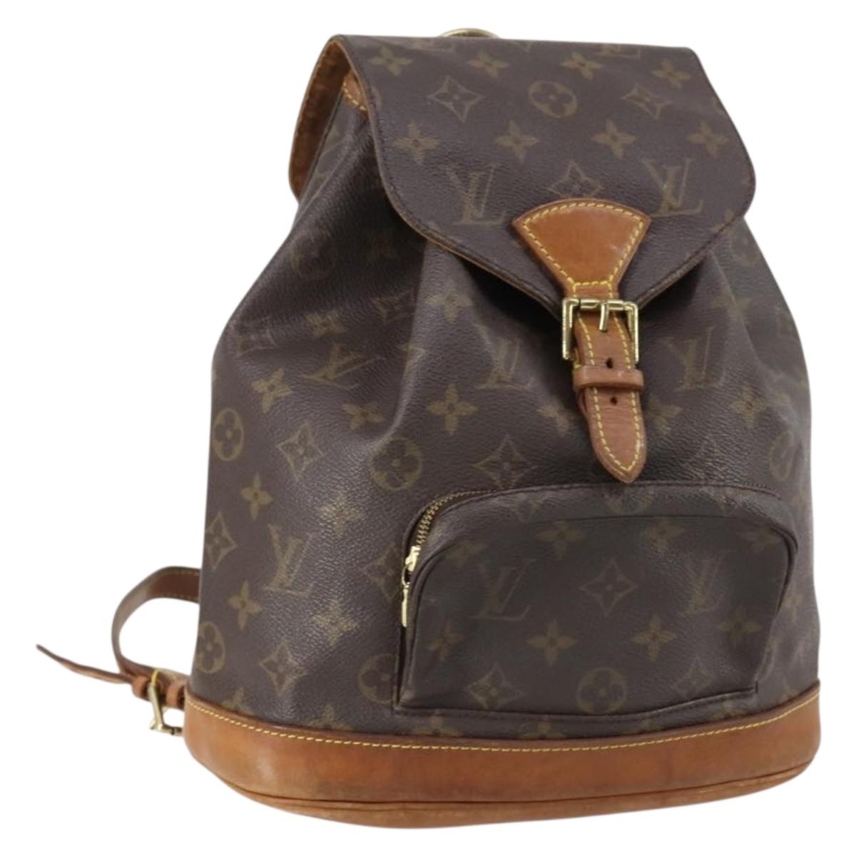 LOUIS VUITTON Monogram Montsouris MM Backpack M51136 LV Auth 141669