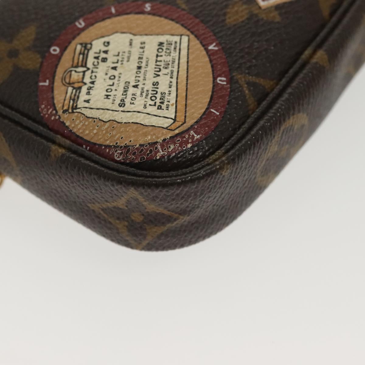 LOUIS VUITTON Monogram Patch Mini Pochette Accessoires Pouch M95804 Auth 141677V