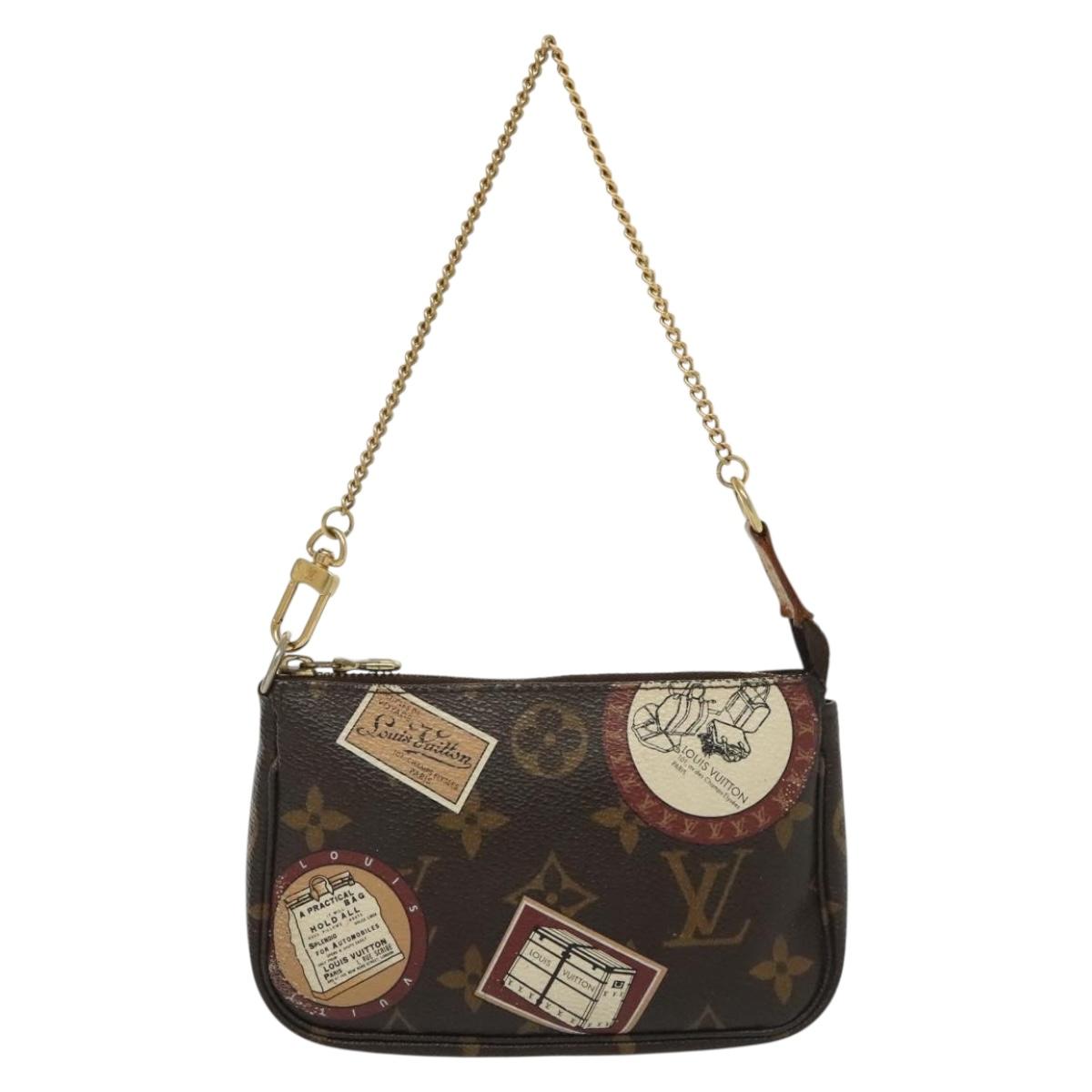 LOUIS VUITTON Monogram Patch Mini Pochette Accessoires Pouch M95804 Auth 141677V