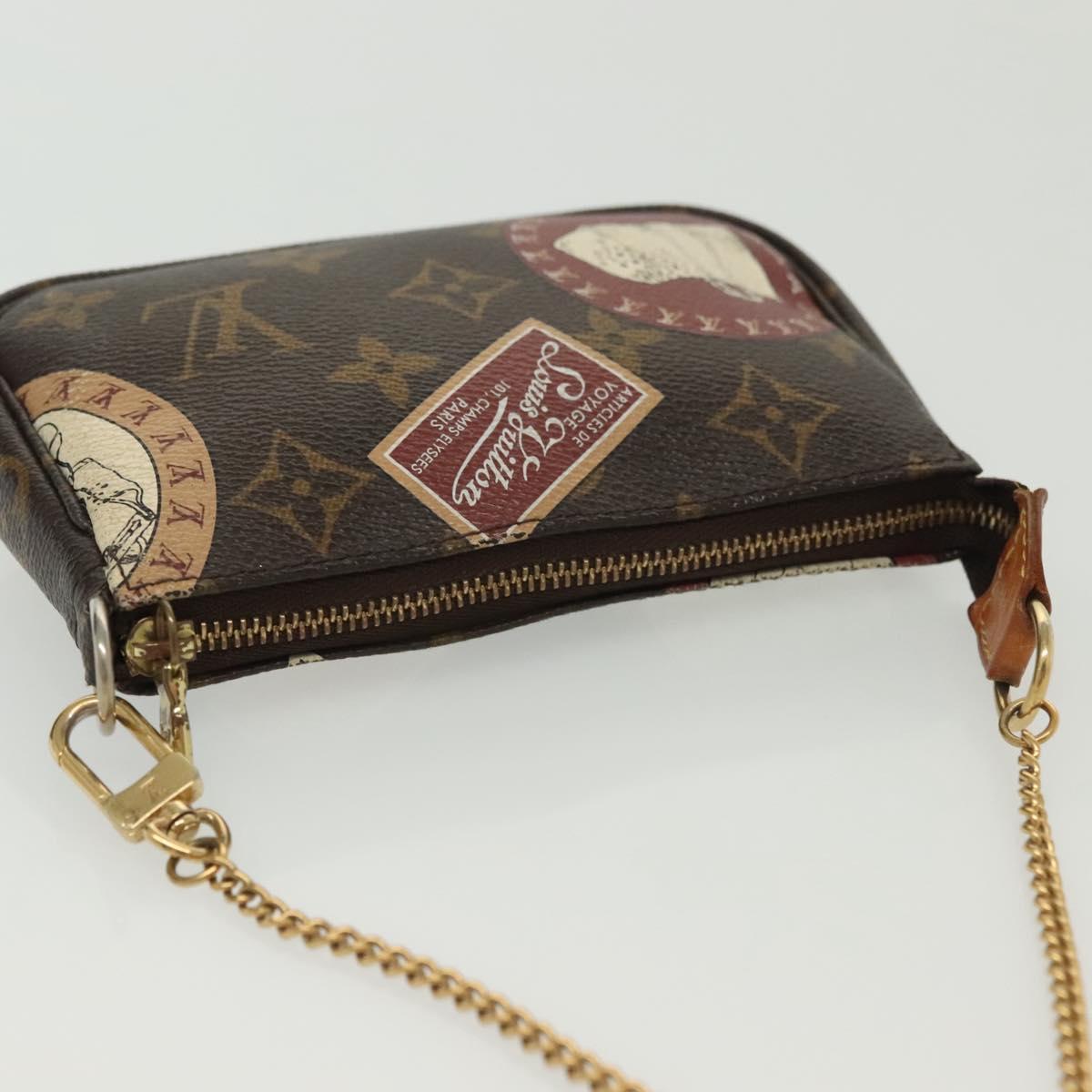 LOUIS VUITTON Monogram Patch Mini Pochette Accessoires Pouch M95804 Auth 141677V