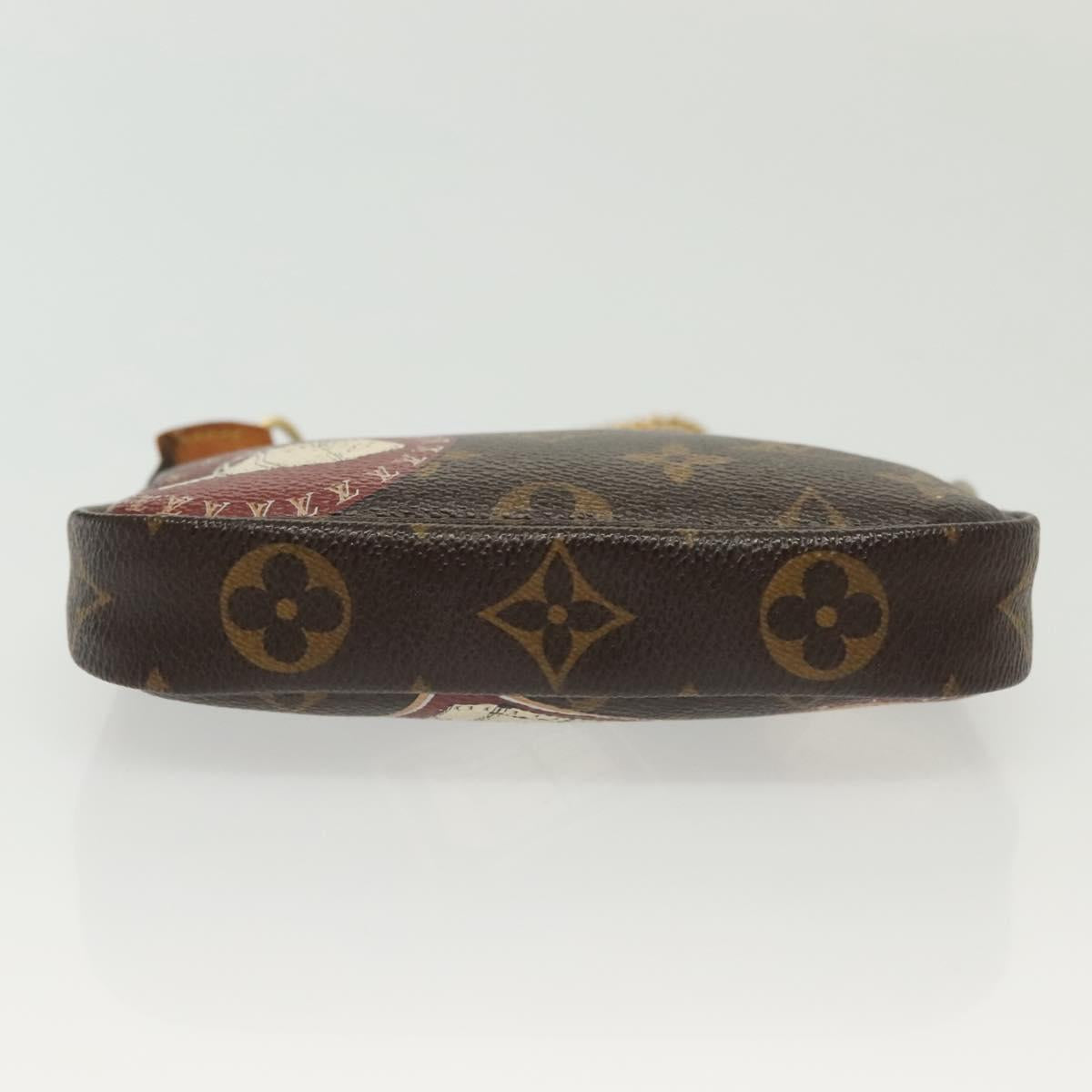 LOUIS VUITTON Monogram Patch Mini Pochette Accessoires Pouch M95804 Auth 141677V