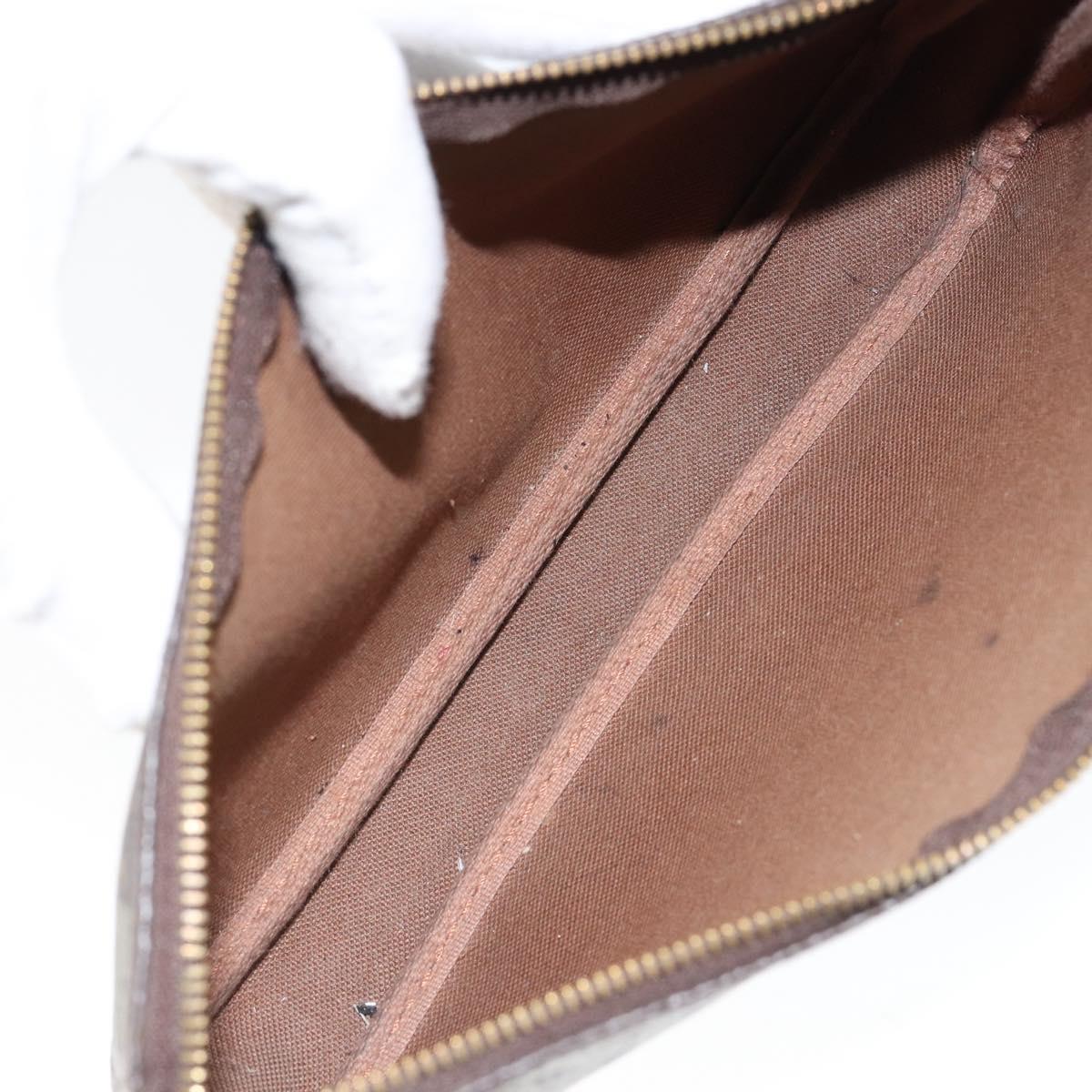 LOUIS VUITTON Graffiti Pochette Accessoires Pouch Khaki M92191 LV Auth 141678