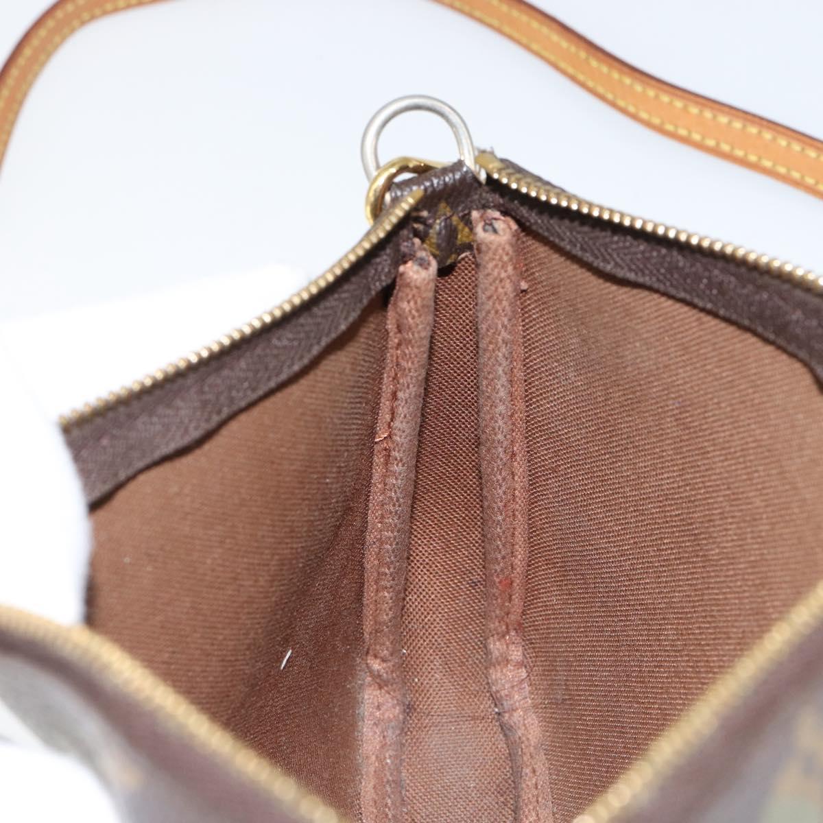 LOUIS VUITTON Graffiti Pochette Accessoires Pouch Khaki M92191 LV Auth 141678