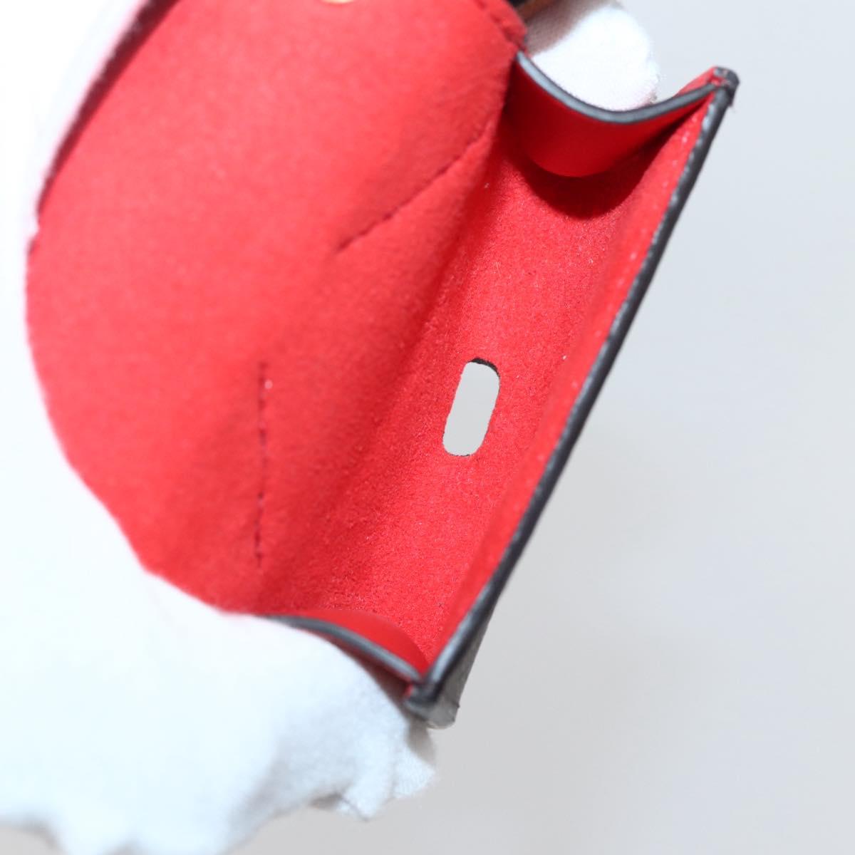 LOUIS VUITTON Monogram Etui Earphones Cow Earphone case GI0568 LV Auth 141692