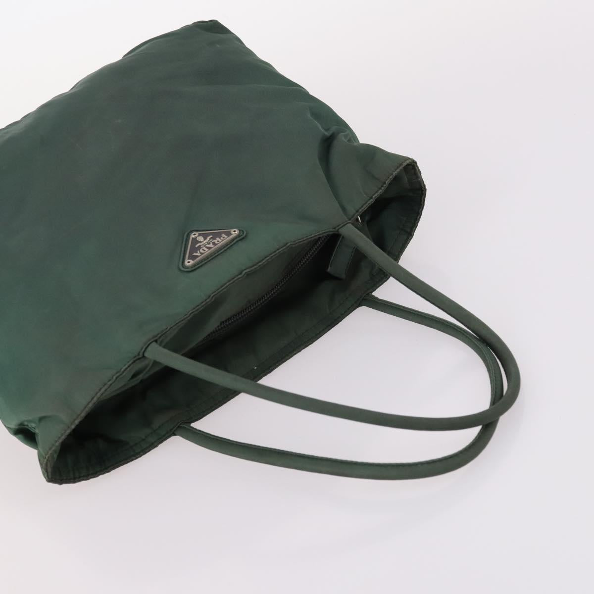 PRADA Shoulder Bag Nylon 3Set Beige Green pink Auth 141719