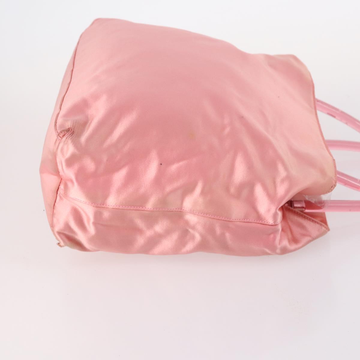 PRADA Shoulder Bag Nylon 3Set Beige Green pink Auth 141719