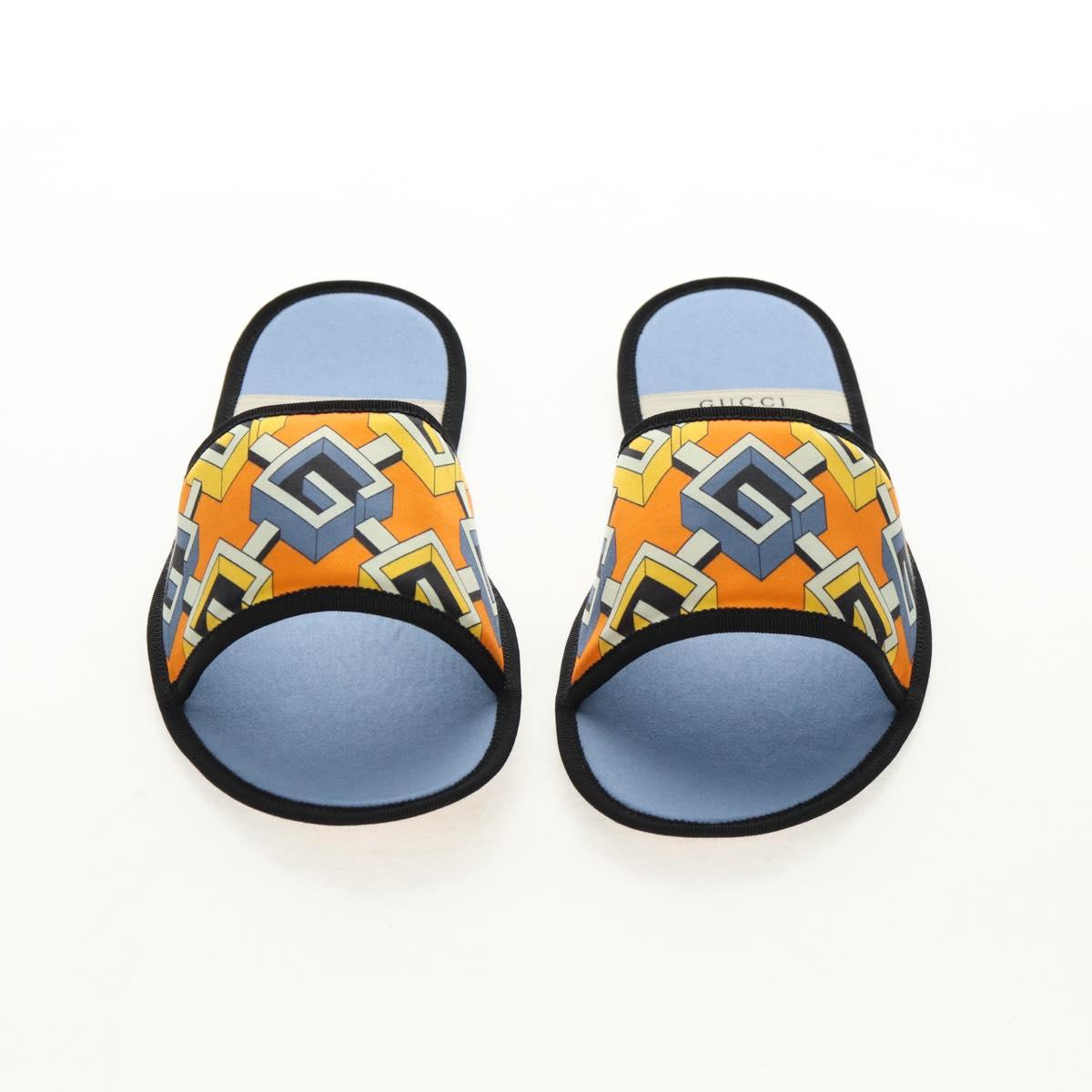 GUCCI Travel Set Travel Case Silk Orange Blue Auth 141722M