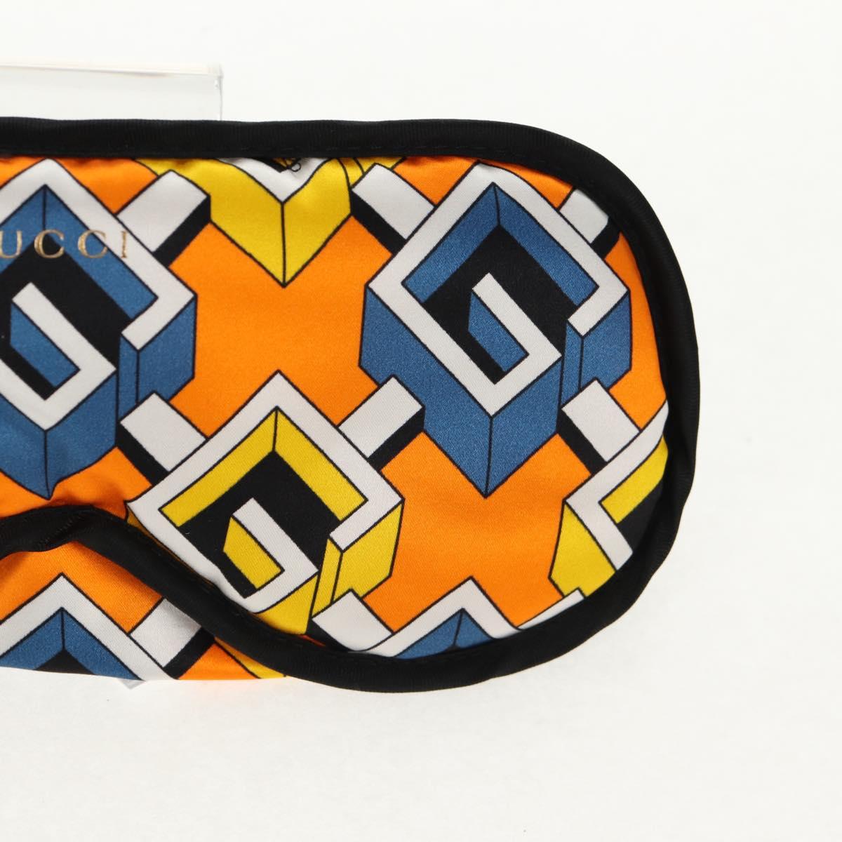 GUCCI Travel Set Travel Case Silk Orange Blue Auth 141722M