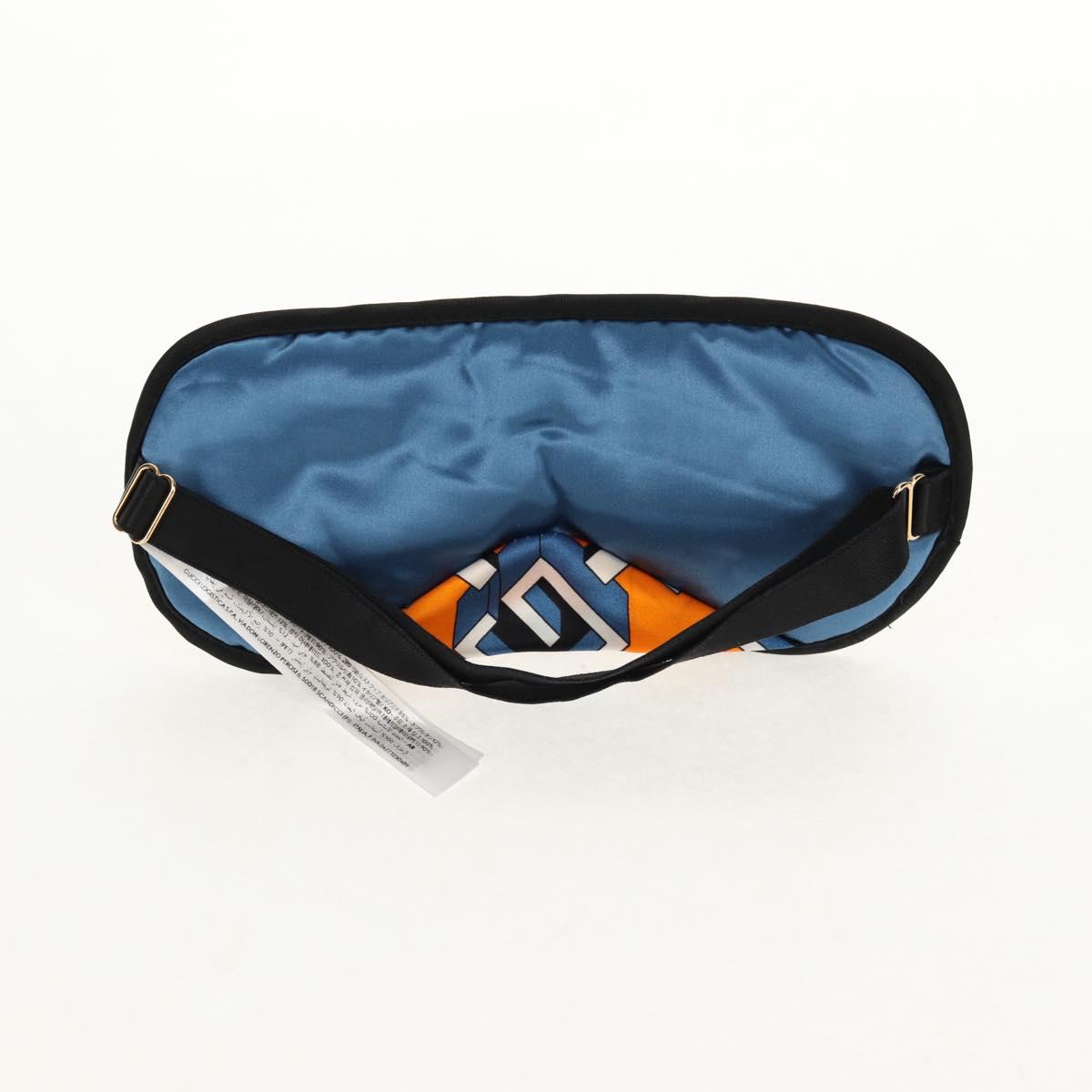 GUCCI Travel Set Travel Case Silk Orange Blue Auth 141722M