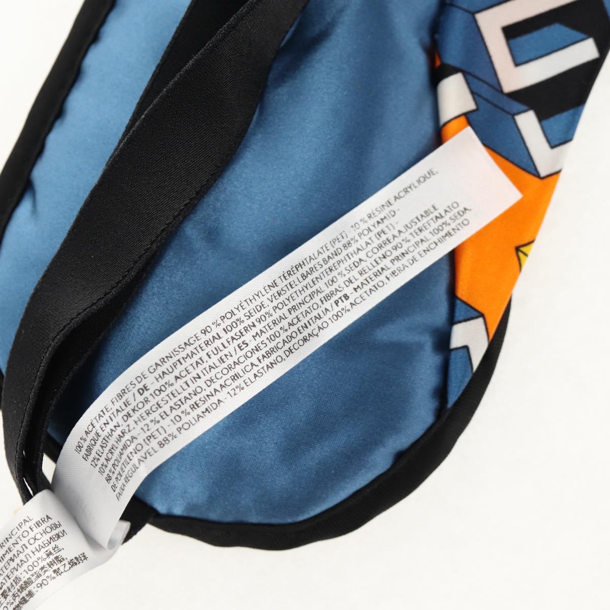 GUCCI Travel Set Travel Case Silk Orange Blue Auth 141722M