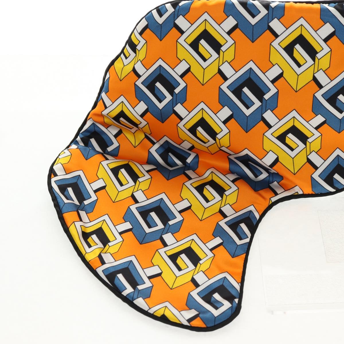 GUCCI Travel Set Travel Case Silk Orange Blue Auth 141722M